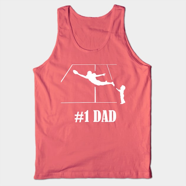 #1 Football Dad Tank Top by blackcheetah